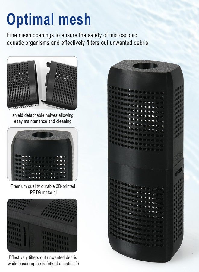 HCLSY Aquarium Filter Intake Guard, Detachable Aquarium Intake Guard Replacement for Fluval FX2/FX4/FX6 Canister Filter Intake, Efficiently Fish Tank Filters Protect Aquatic Life - Image 3